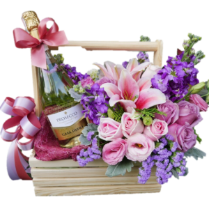 Flowers Fruits & Gift Basket